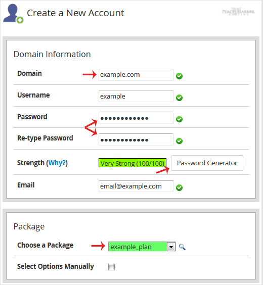 How to Create a New Account in WHM?