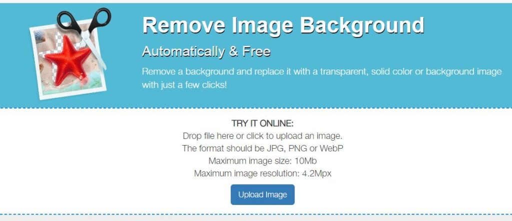 Tools to remove Background from images 01